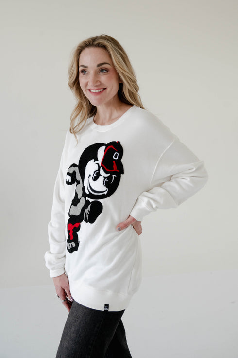 Ohio State Mascot Chenille Comfort Crewneck
