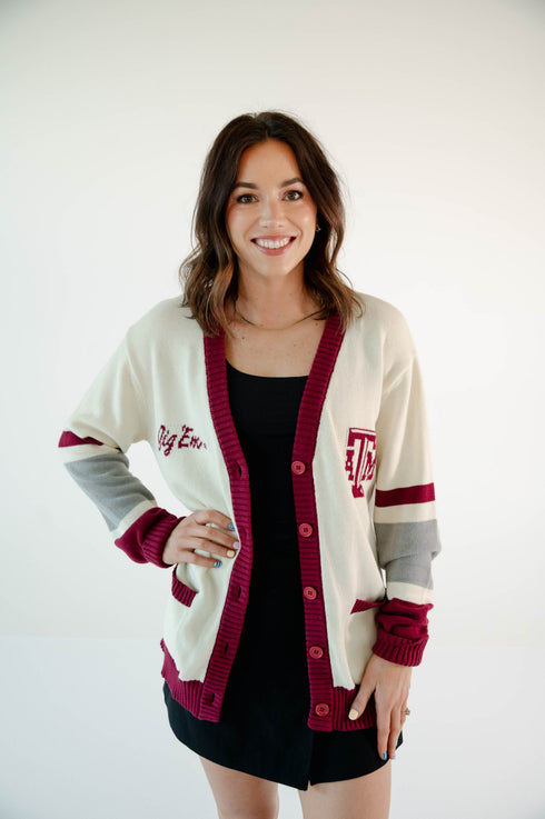 Texas A&M Cassidy Button Up Sweater