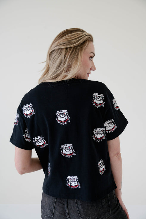 Georgia Ritter Multi Color Heavyweight Crop Tee