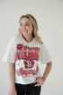 USD Maddux Multimedia Semi-Cropped Oversized Band Tee