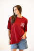 Arkansas Billboard Embroidery OS Band Tee