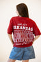 Arkansas Billboard Embroidery OS Band Tee