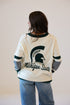 Michigan State Cassidy Button Up Sweater