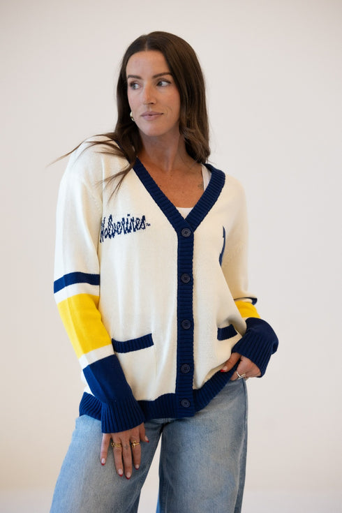 Michigan Cassidy Button Up Sweater