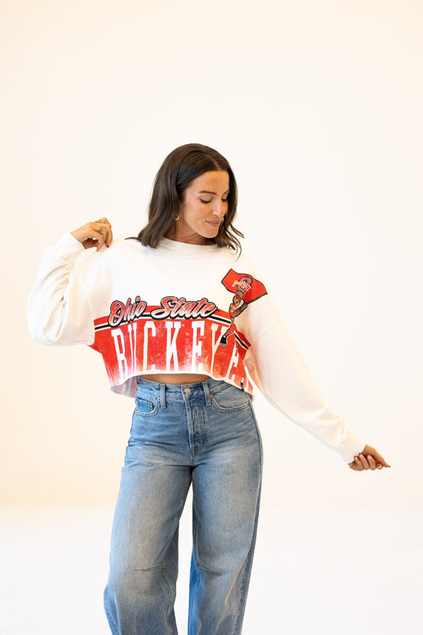 Ohio State Conway Crop Cropped Longsleeve