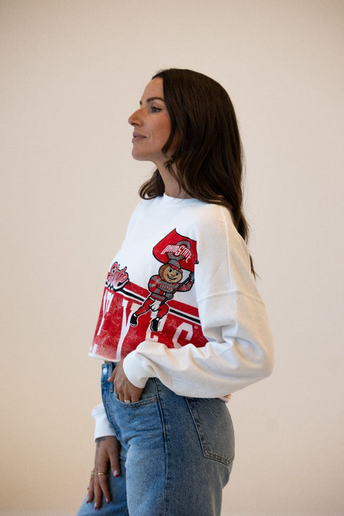 Ohio State Conway Crop Cropped Longsleeve