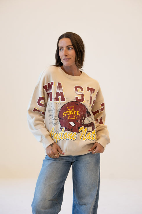Iowa State Homefield Lantern Sleeve Crew