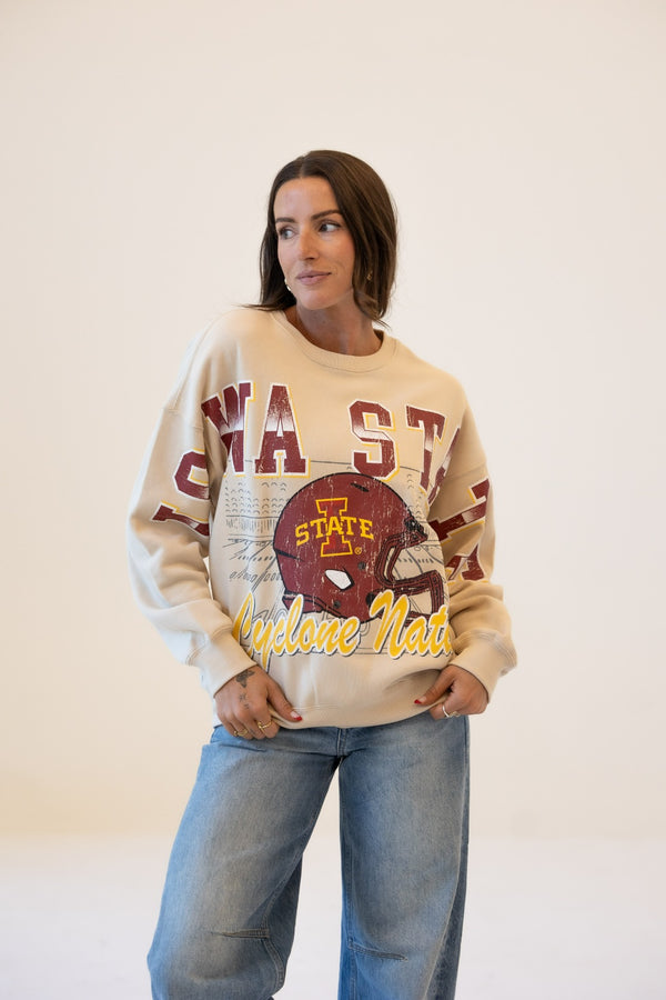 Iowa State Homefield Lantern Sleeve Crew
