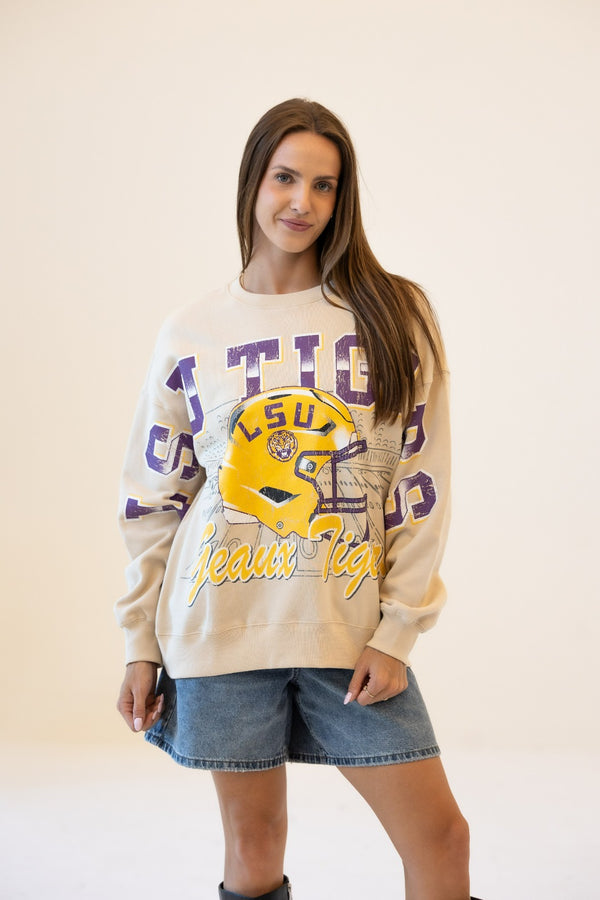 LSU Homefield Lantern Sleeve Crew