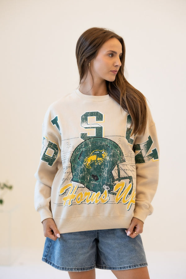 NDSU Homefield Lantern Sleeve Crew