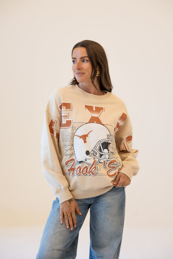 Texas Homefield Lantern Sleeve Crew