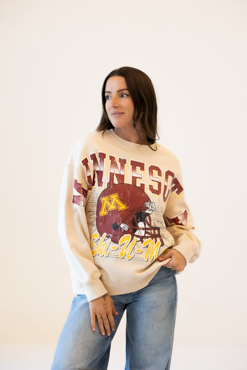 Minnesota Homefield Lantern Sleeve Crew