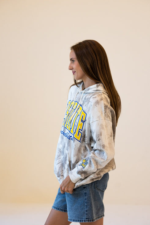 SD State White Camo Oversized Pullover Hoodie