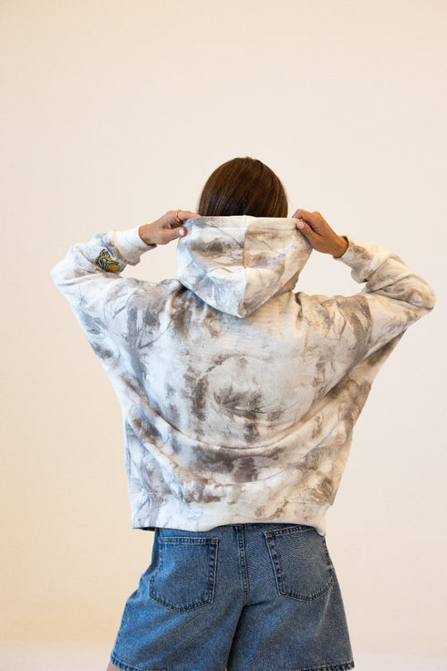 SD State White Camo Oversized Pullover Hoodie