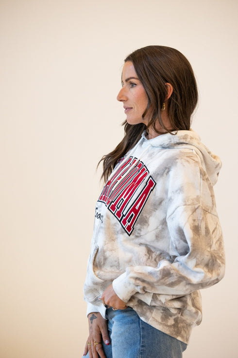 Oklahoma White Camo Oversized Pullover Hoodie