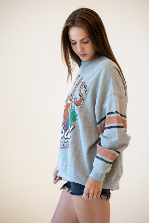 Texas Langford Multimedia OS Fleece Crew
