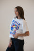 Kansas Maddux Multimedia Semi-Cropped Oversized Band Tee