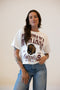 Montana Maddux Multimedia Semi-Cropped Oversized Band Tee