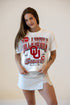 Oklahoma Maddux Multimedia Semi-Cropped Oversized Band Tee