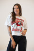 Georgia Maddux Multimedia Semi-Cropped Oversized Band Tee