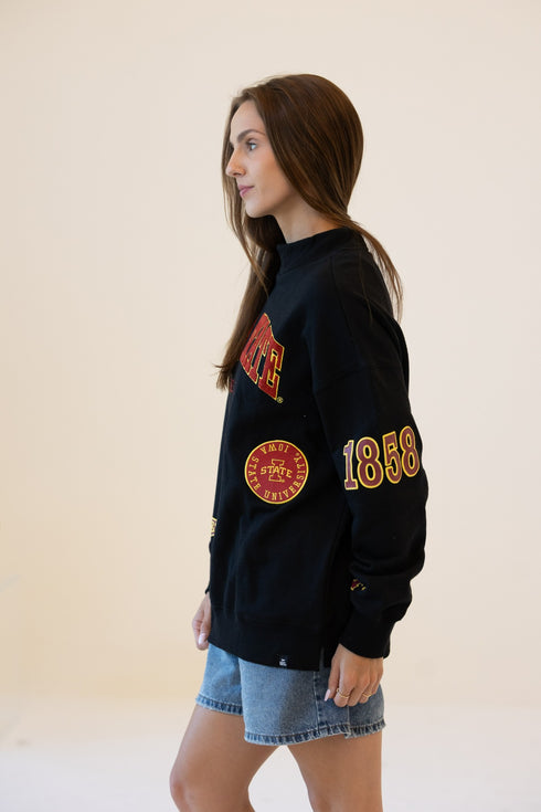Iowa State All Over Scatter Oversized Funnel Neck
