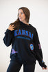 Kansas All Over Scatter Oversized Funnel Neck