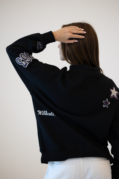 Kansas State All Over Scatter Oversized Funnel Neck