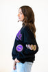 LSU All Over Scatter Oversized Funnel Neck