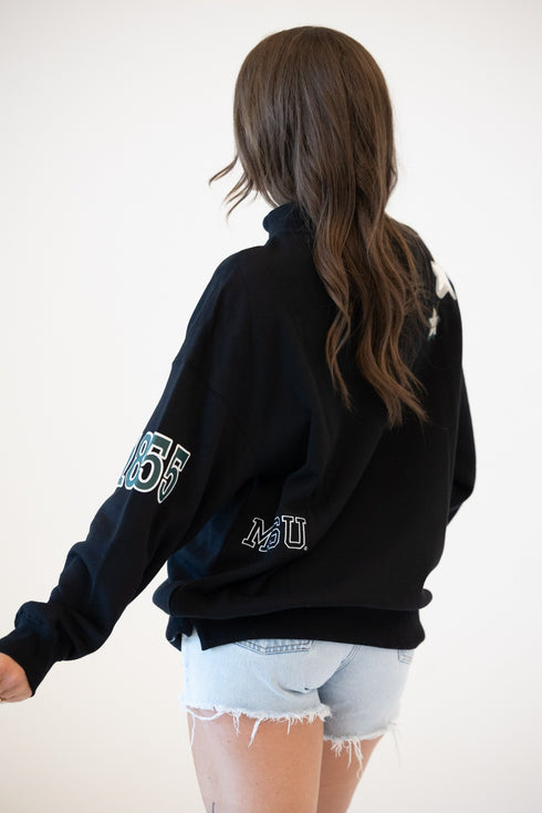 Michigan State All Over Scatter Oversized Funnel Neck