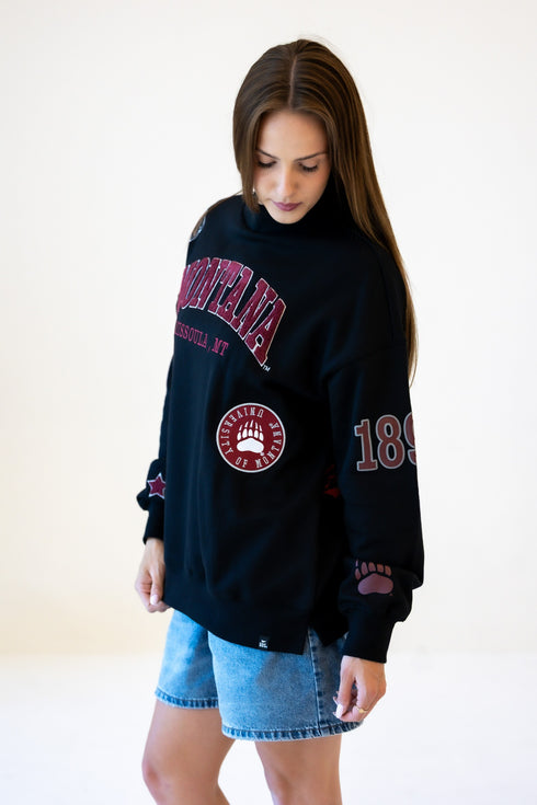 Montana All Over Scatter Oversized Funnel Neck