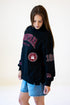 Montana All Over Scatter Oversized Funnel Neck