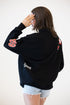 Nebraska All Over Scatter Oversized Funnel Neck