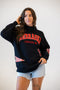 Nebraska All Over Scatter Oversized Funnel Neck
