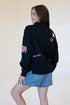 Oklahoma All Over Scatter Oversized Funnel Neck