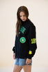 Oregon All Over Scatter Oversized Funnel Neck