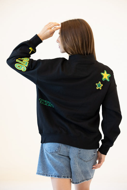 Oregon All Over Scatter Oversized Funnel Neck