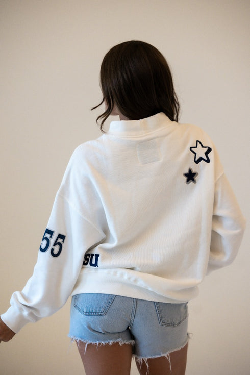 Penn State All Over Scatter Oversized Funnel Neck