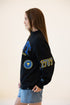 Pitt All Over Scatter Oversized Funnel Neck