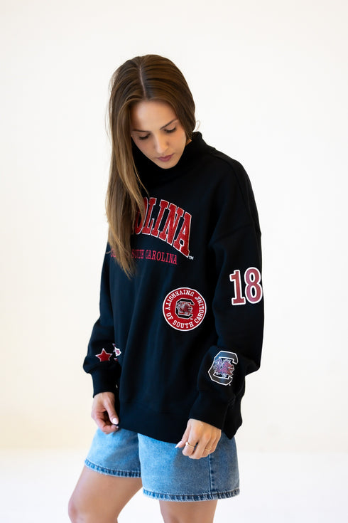 South Carolina All Over Scatter Oversized Funnel Neck