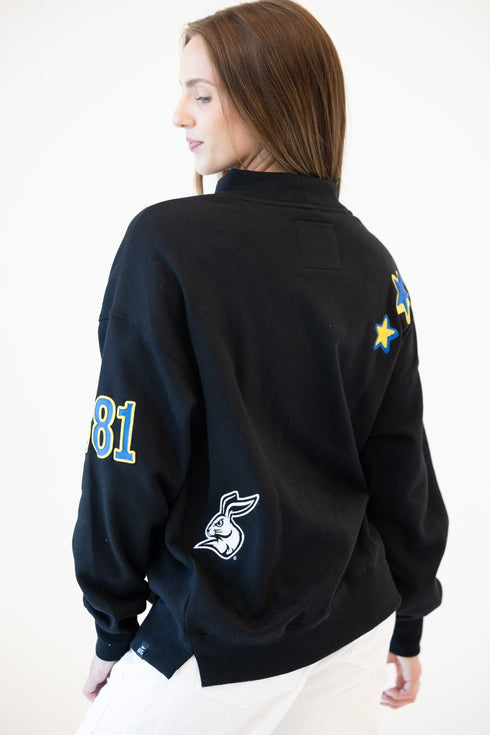SD State All Over Scatter Oversized Funnel Neck