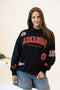 Arkansas All Over Scatter Oversized Funnel Neck