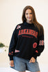 Arkansas All Over Scatter Oversized Funnel Neck