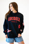 Georgia All Over Scatter Oversized Funnel Neck