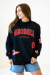 Georgia All Over Scatter Oversized Funnel Neck