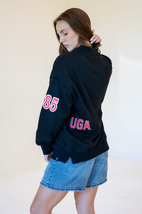 Georgia All Over Scatter Oversized Funnel Neck