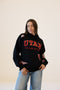 Utah All Over Scatter Oversized Funnel Neck