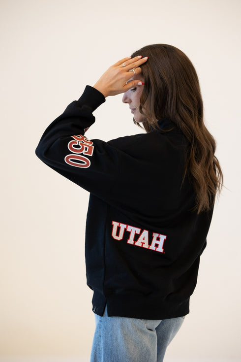 Utah All Over Scatter Oversized Funnel Neck