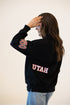 Utah All Over Scatter Oversized Funnel Neck