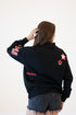 Wisconsin All Over Scatter Oversized Funnel Neck