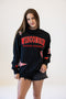 Wisconsin All Over Scatter Oversized Funnel Neck